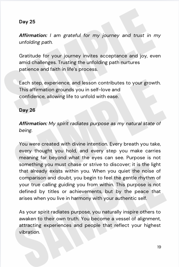 The W.H.O.L.E Reset: 365 Daily Affirmations for Healing and Wholeness (Digital Download)